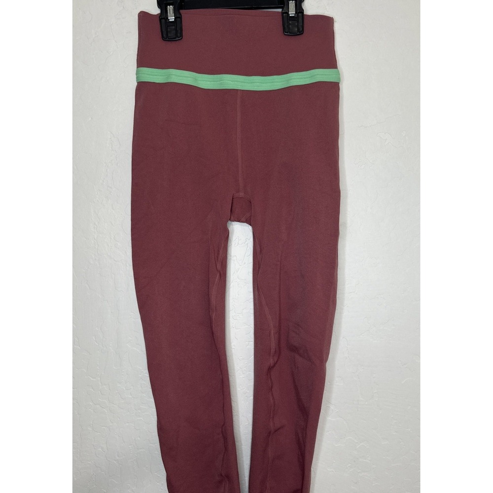 FABLETICS Sculptknit Leggings Womens Size‎ Small Pink Green High Waisted Pull On